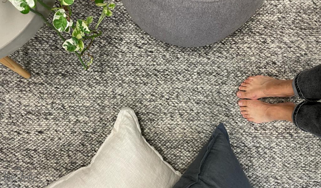 Parker Textured Dark Grey Rug