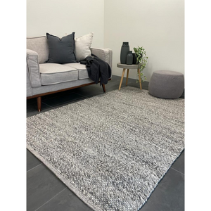 Parker Textured Dark Grey Rug