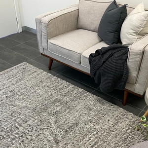 Parker Textured Dark Grey Rug