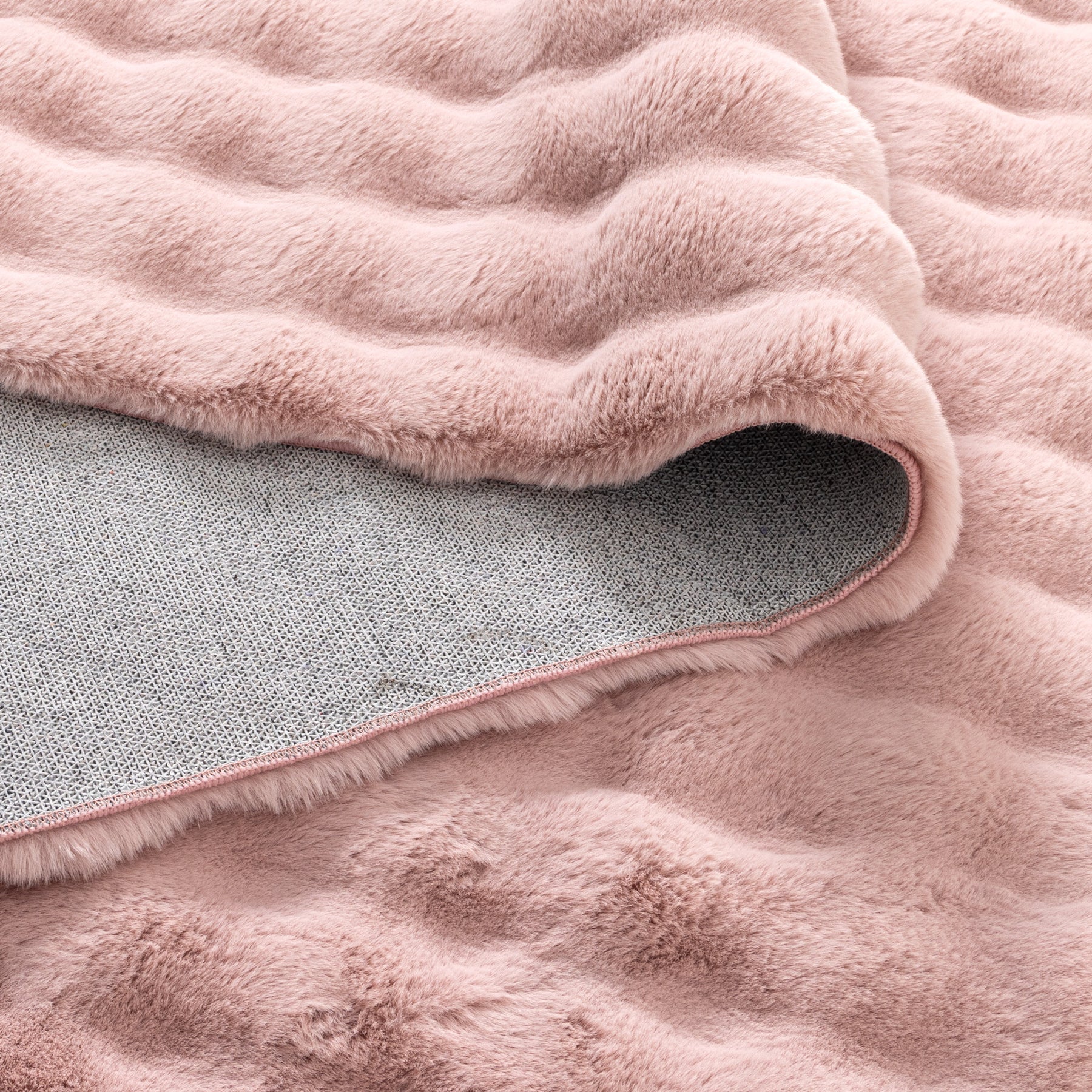 Purity Washable Round Rug Pink rug