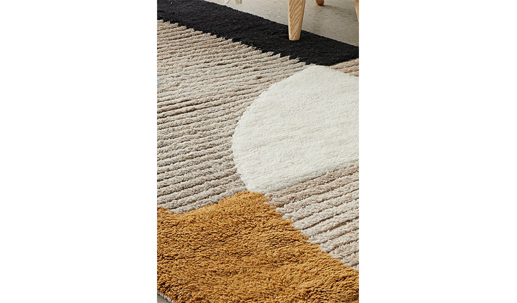 Samira Multi Colour Abstract Shapes Rug