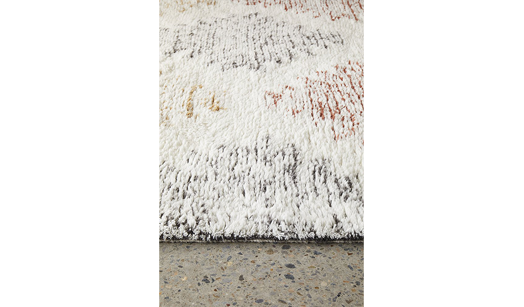 Samira Multi Colour Cream Diamond Tribal Rug