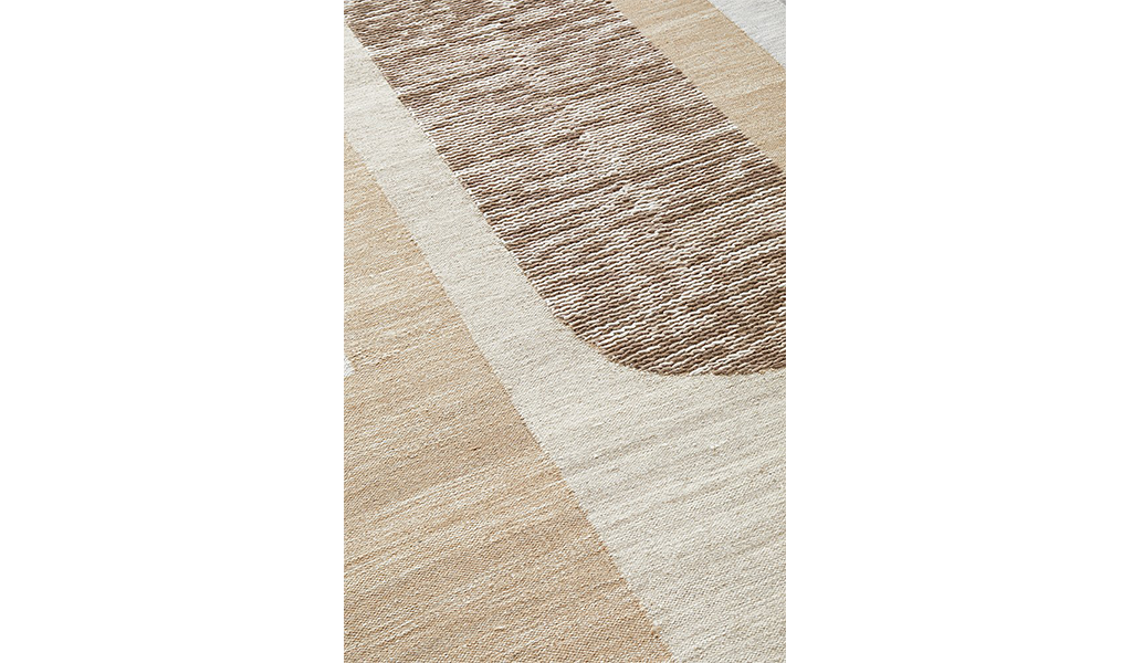 Samira Natural Brown Arched Modern Rug