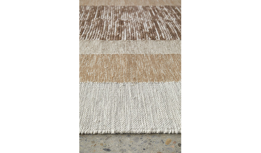 Samira Natural Brown Arched Modern Rug