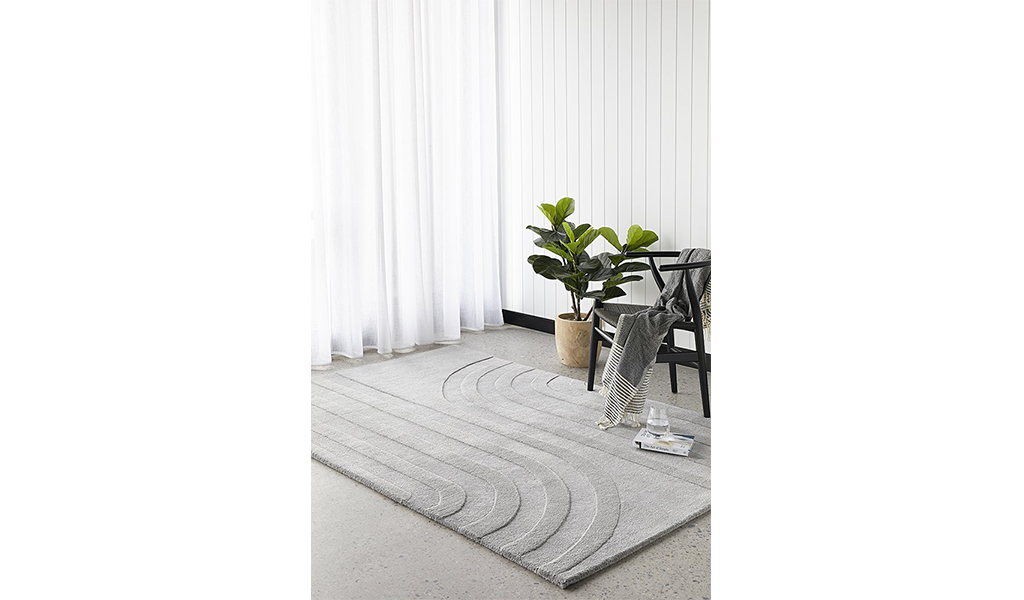 Samira Grey Arched Modern Rug