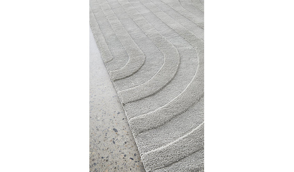Samira Grey Arched Modern Rug
