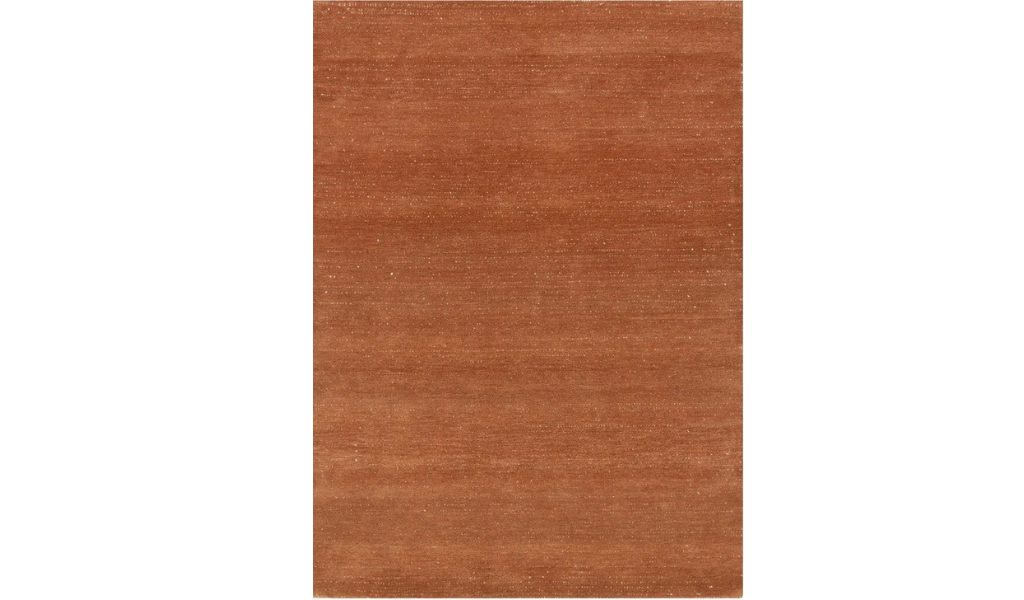 Isla Rust Dotted Lines Wool Rug