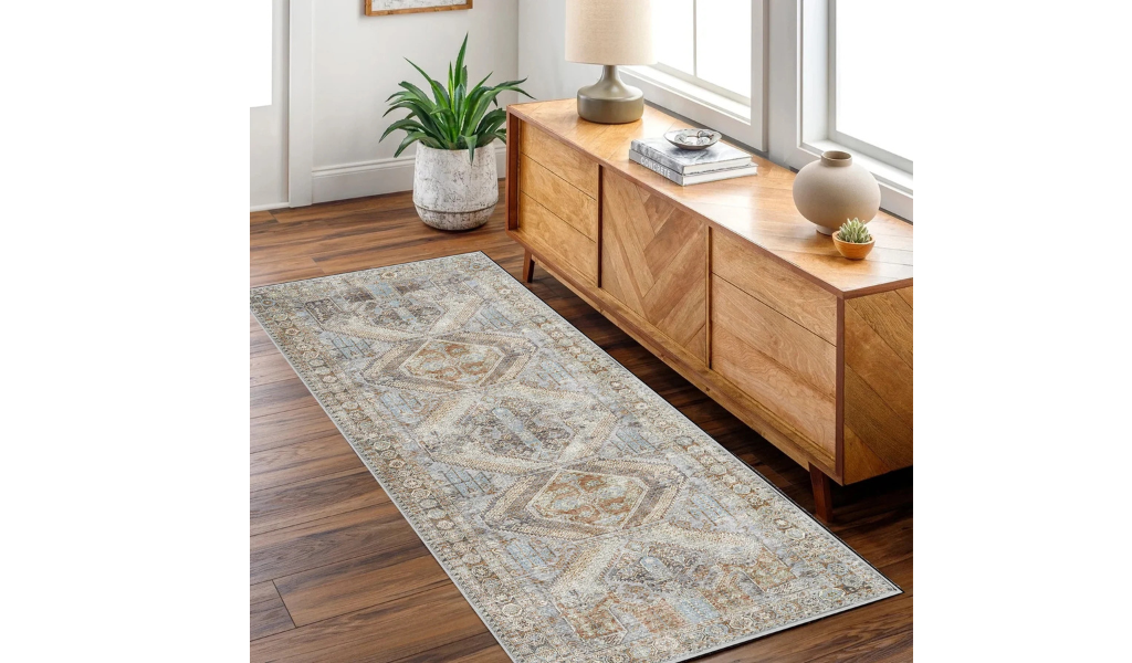 Vivien Blue Grey Tribal Medallion Rug