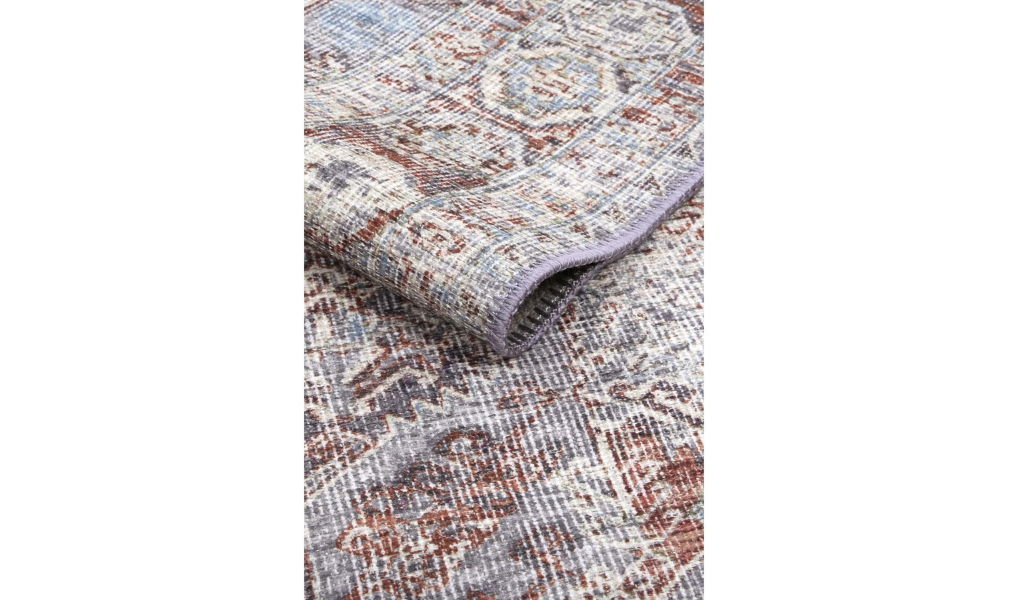 Vivien Blue Grey Tribal Medallion Rug