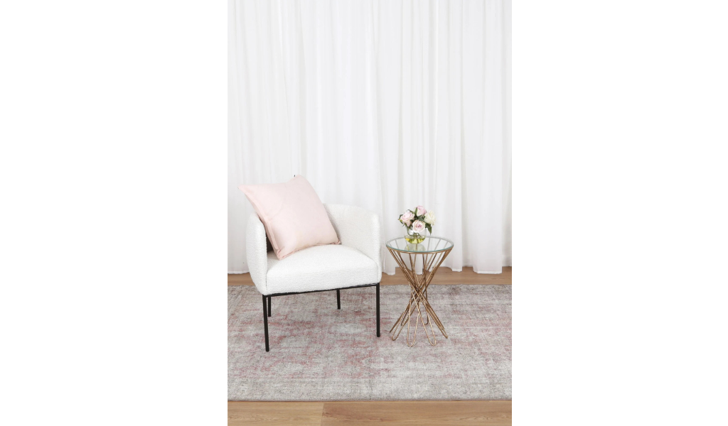 Vivien Natural Red Distressed Transitional Rug