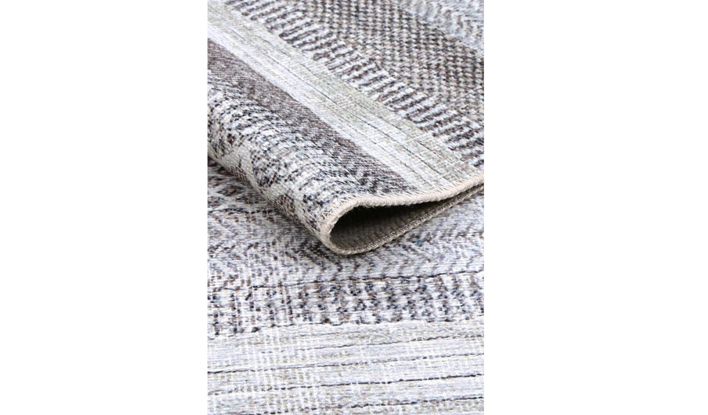 Vivien Grey Tribal Pattern Rug
