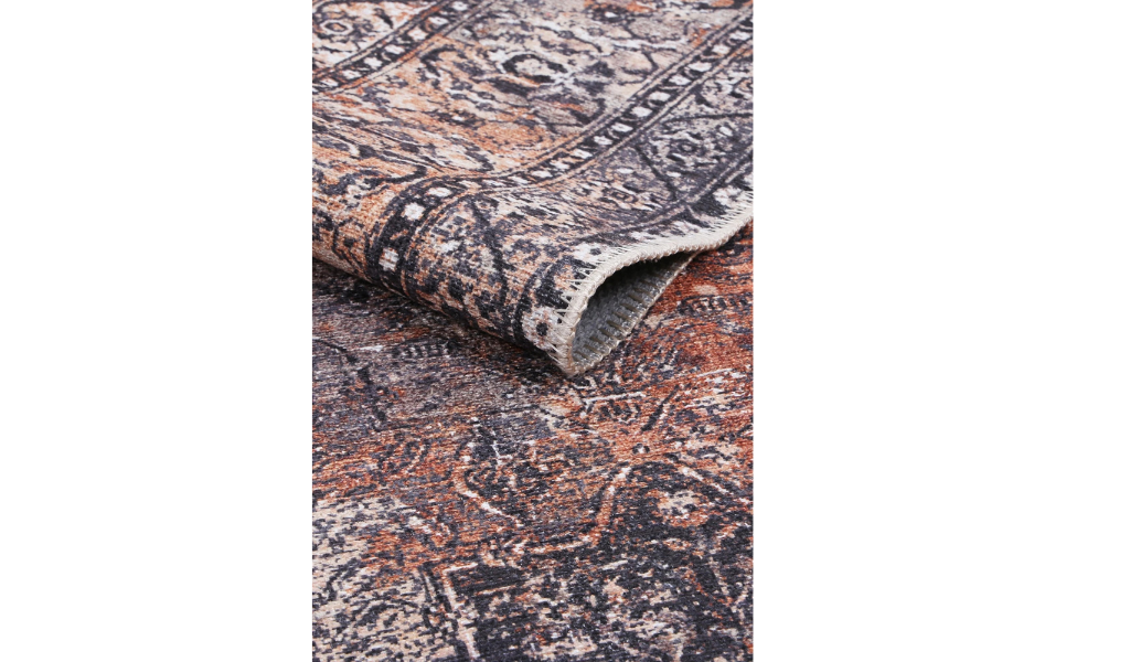 Vivien Red Black Oriental Transitional Rug