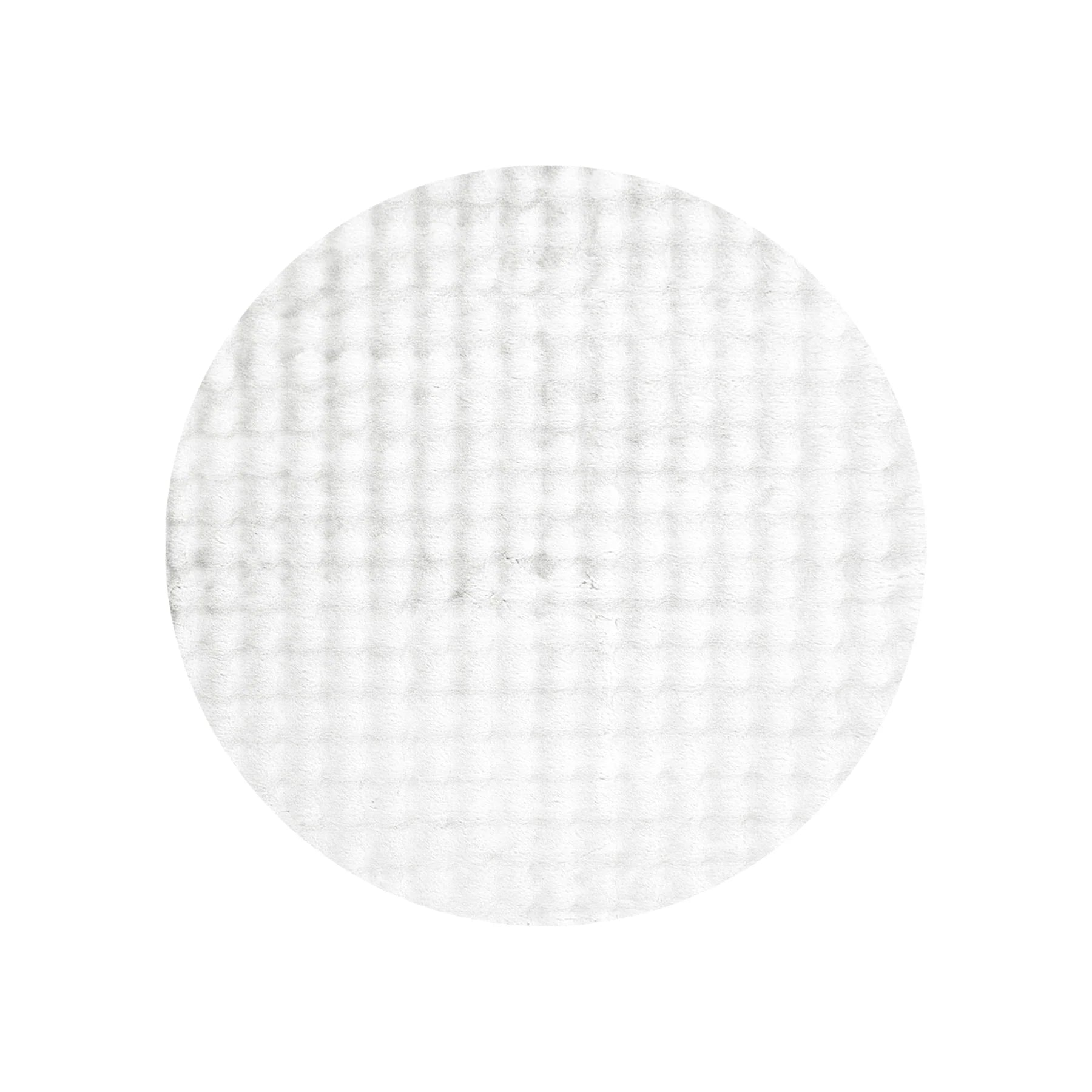 Purity Washable Round Rug White rug