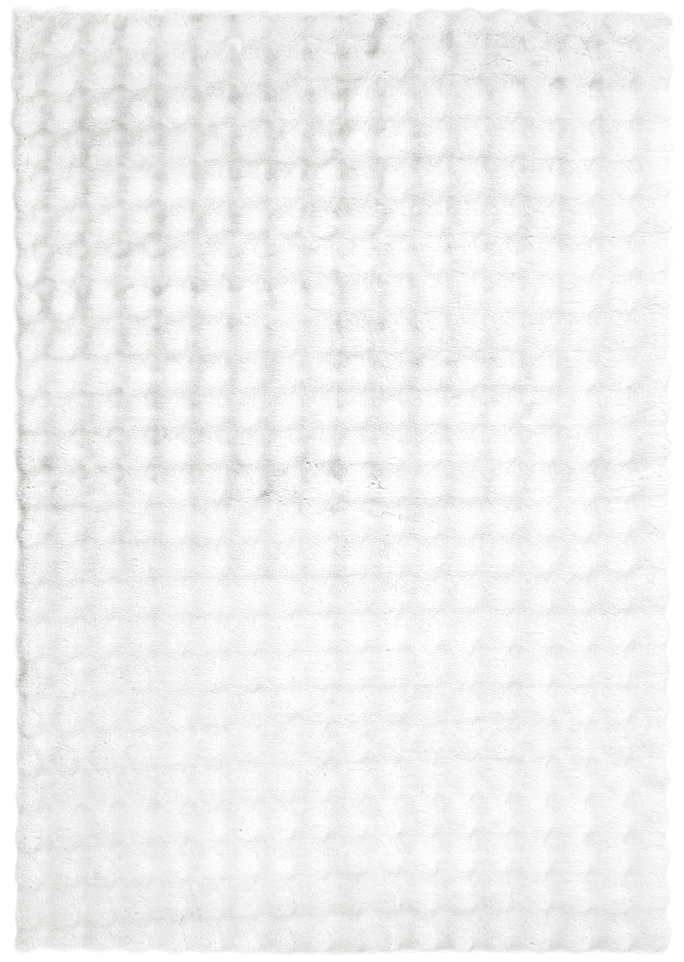 Purity Washable Bubble shaggy White rug