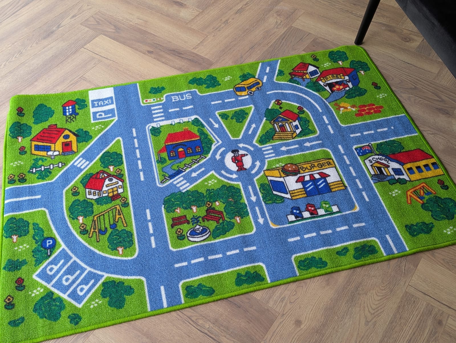 City traffic kids Roads rug