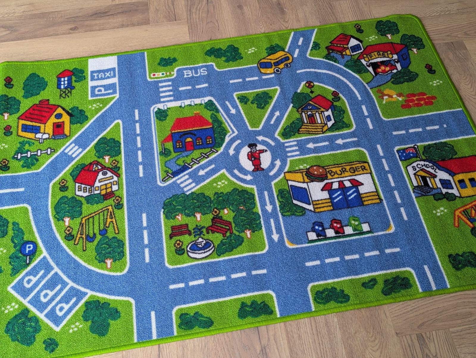City traffic kids Roads rug
