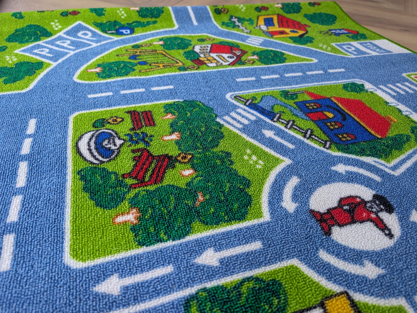 City traffic kids Roads rug