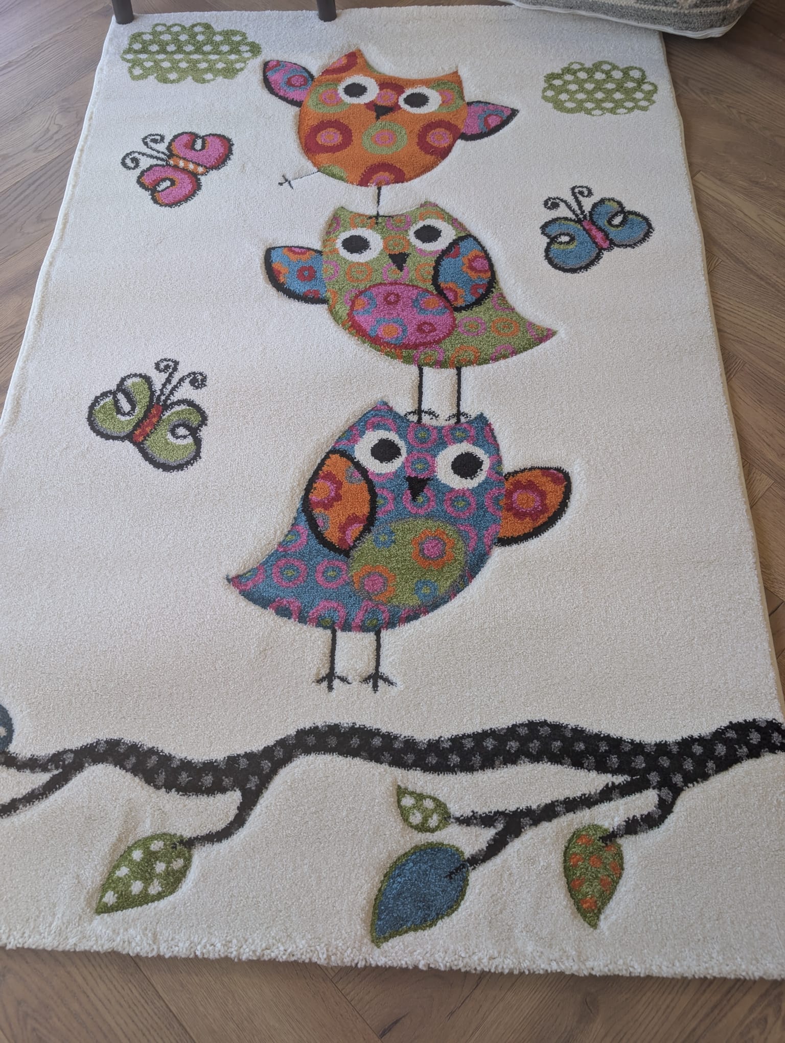 Happy owl Kids Rug - LAST ONE