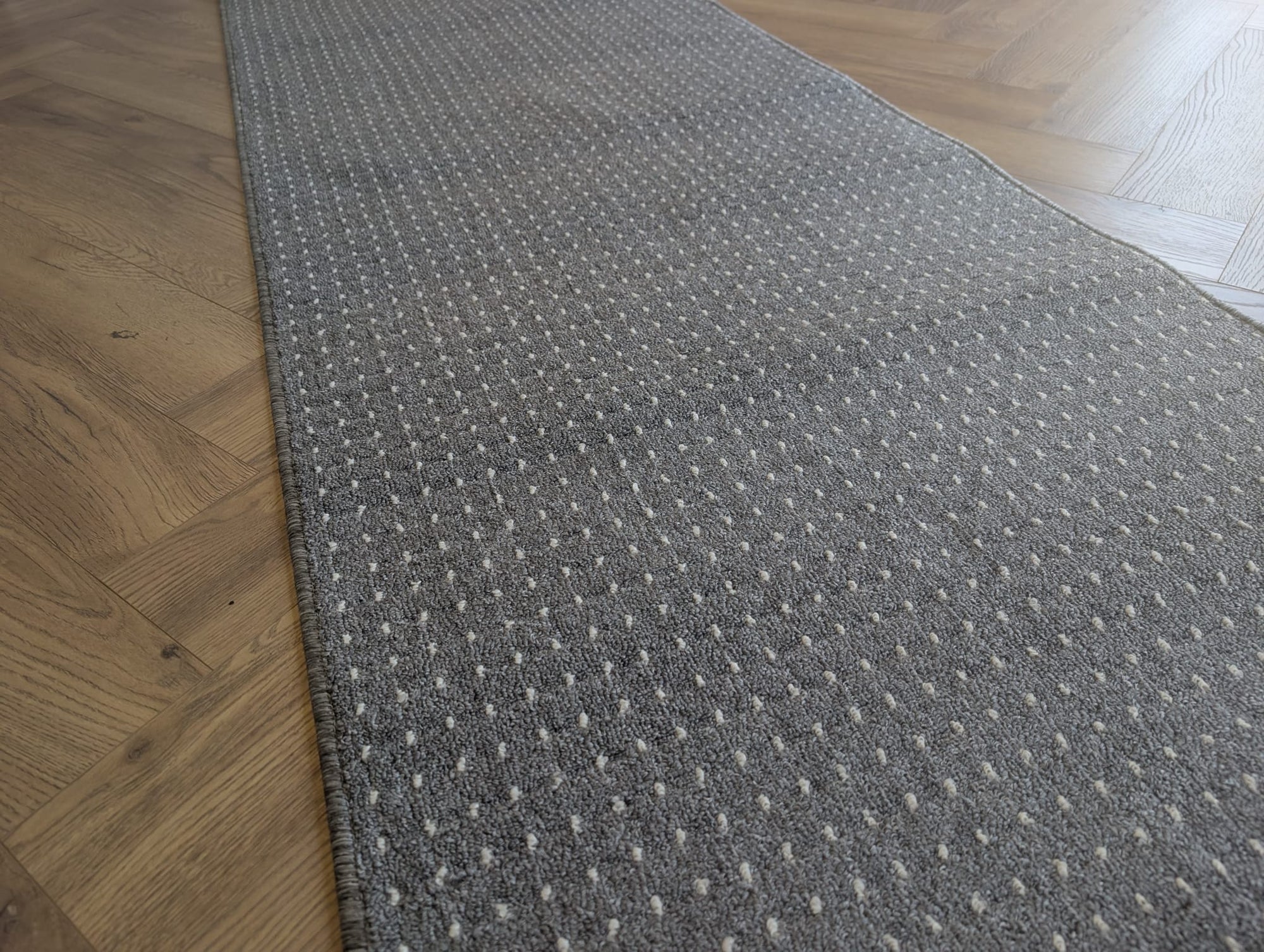 Callavi silver dots flatweave 100 cm Wide