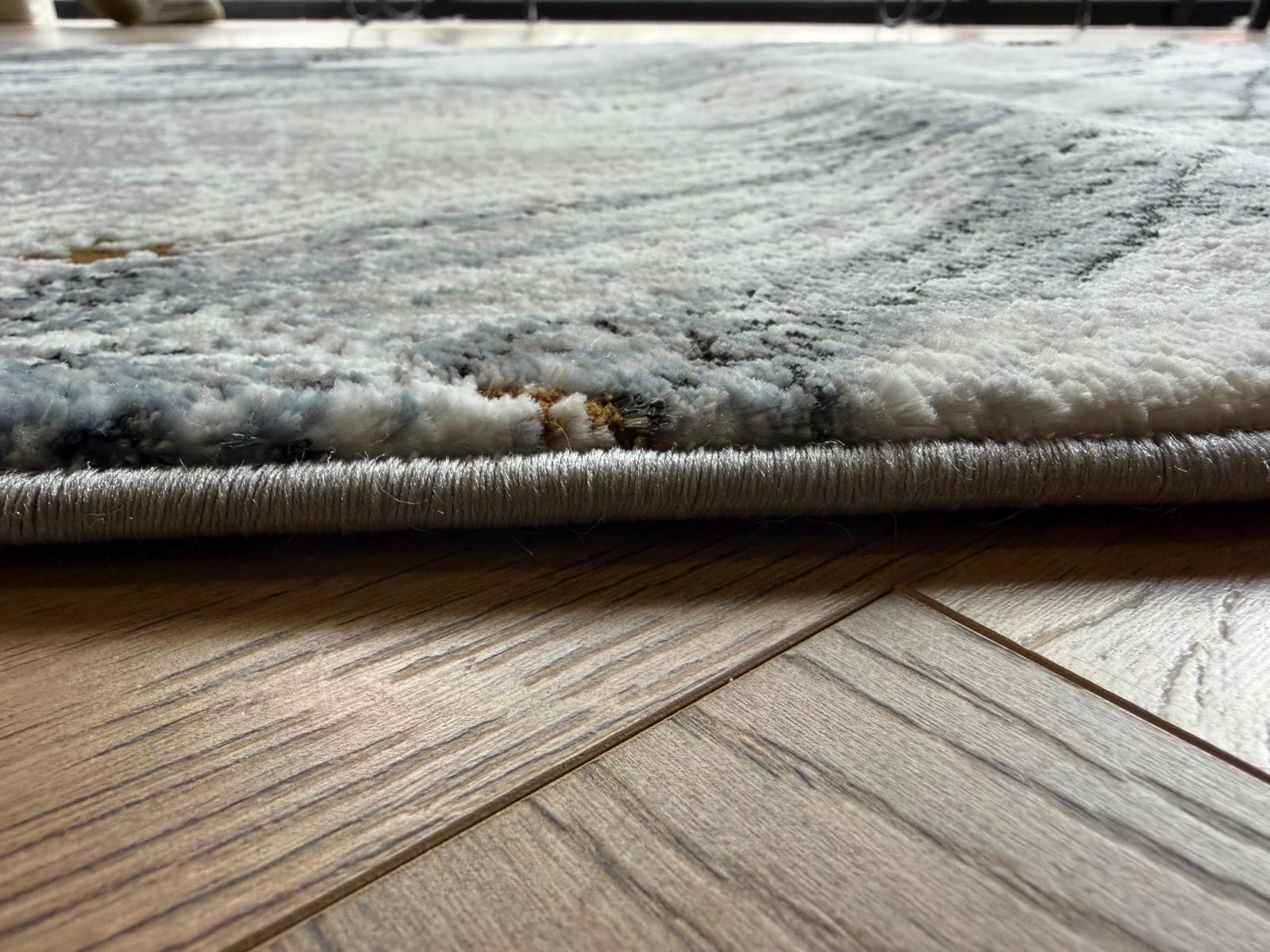 Merry grey  multi cracked glass 80 cm Wide Runner