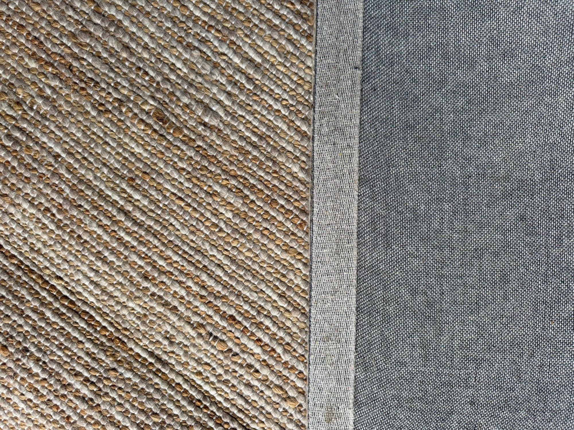 Nomad Wool Jute Textured Natural Rug – Natural
