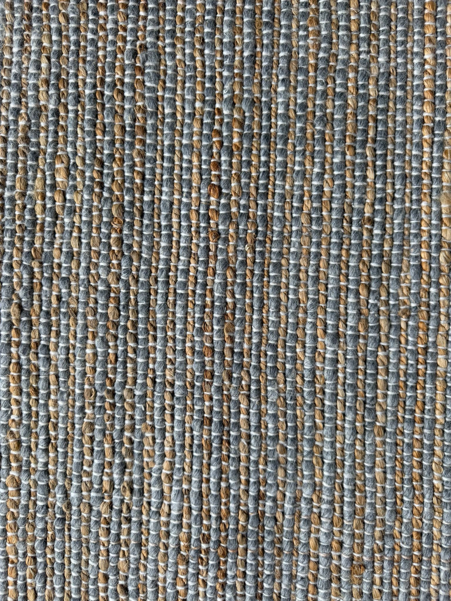 Nomad Wool Jute Textured Natural Rug – Natural grey