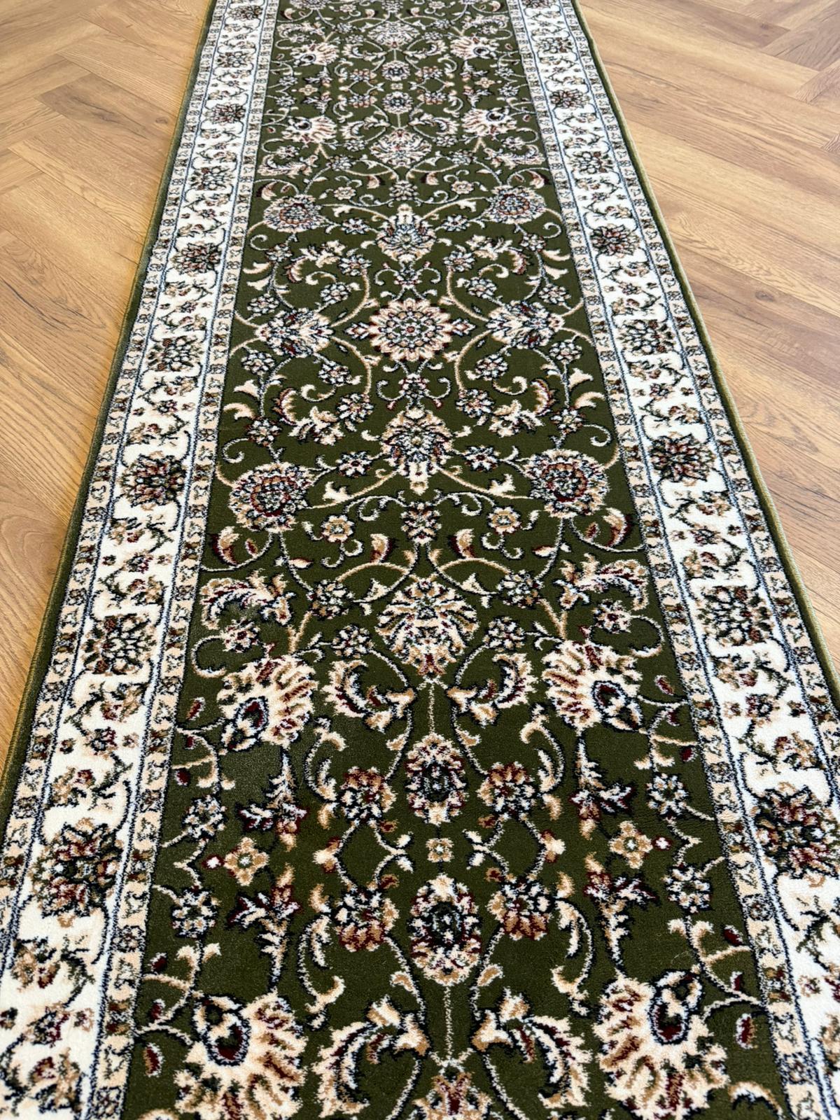 Ballouchi traditional green runner 80 cm wide