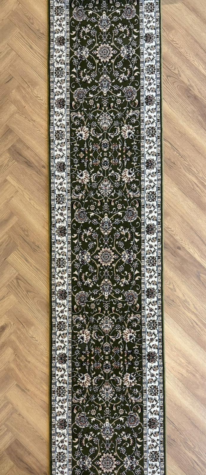 Ballouchi traditional green runner 80 cm wide