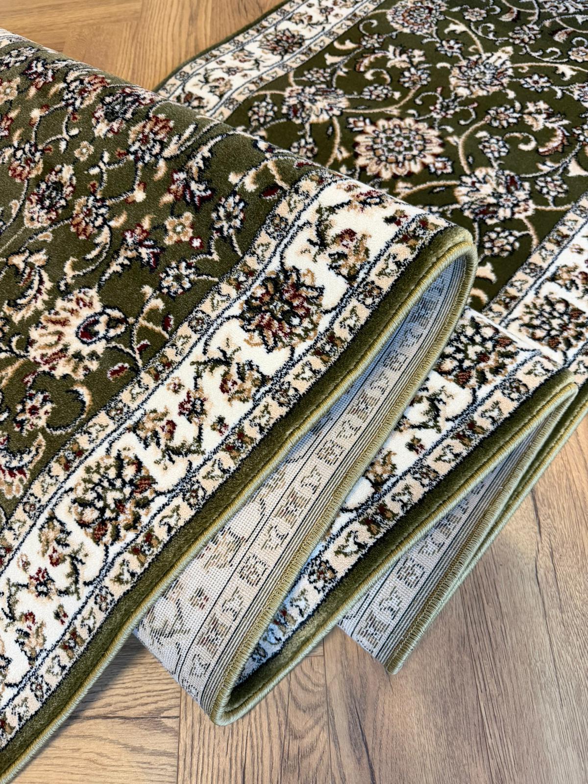 Ballouchi traditional green runner 80 cm wide