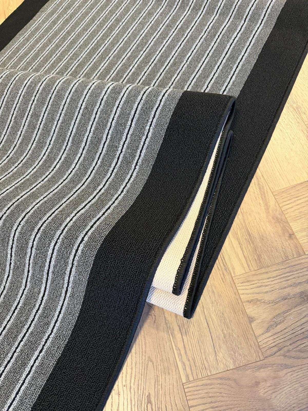 Nikotex black Grey Millan 100 cm Wide
