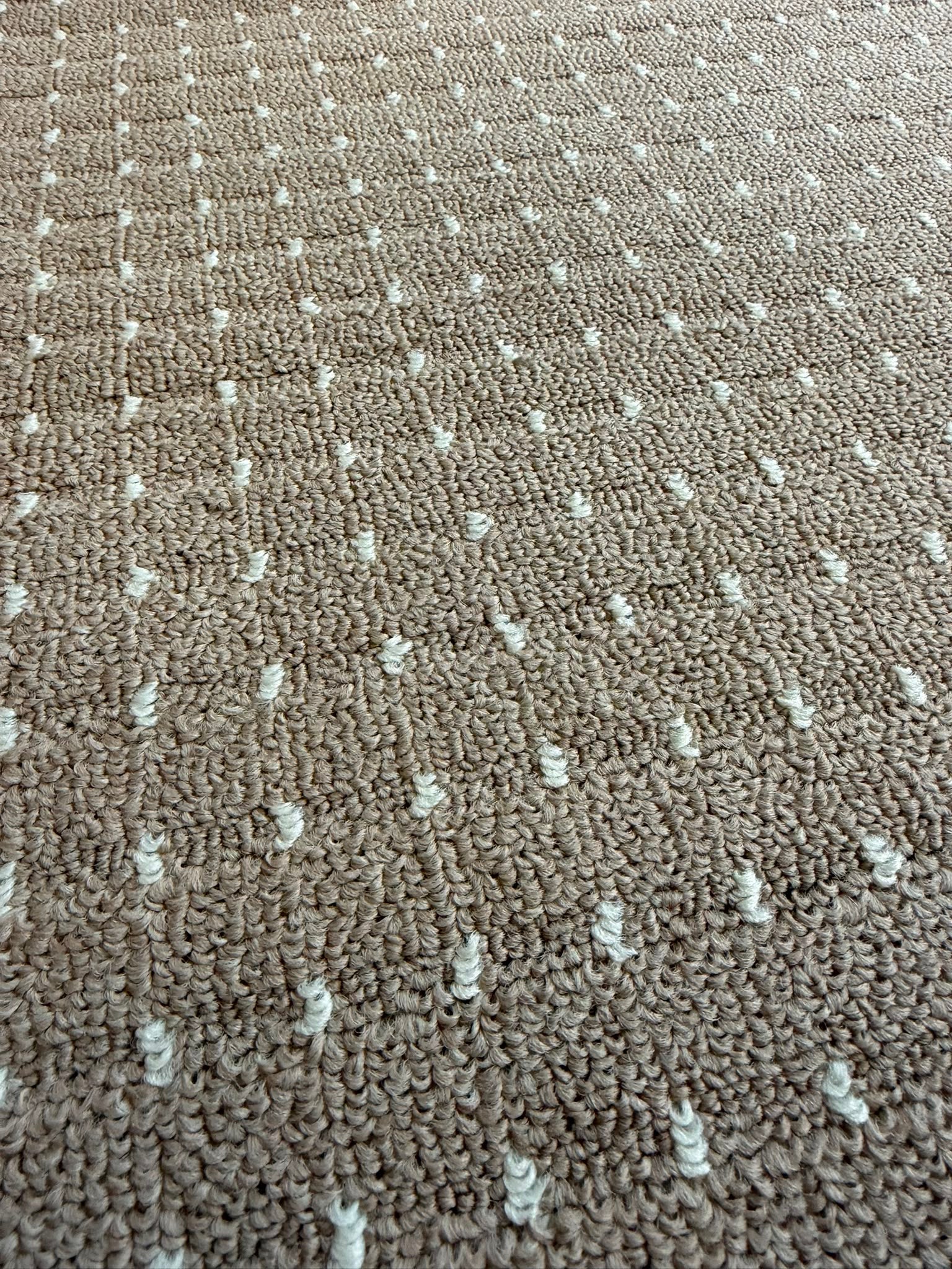 Callavi cream white dots flatweave 100 cm Wide