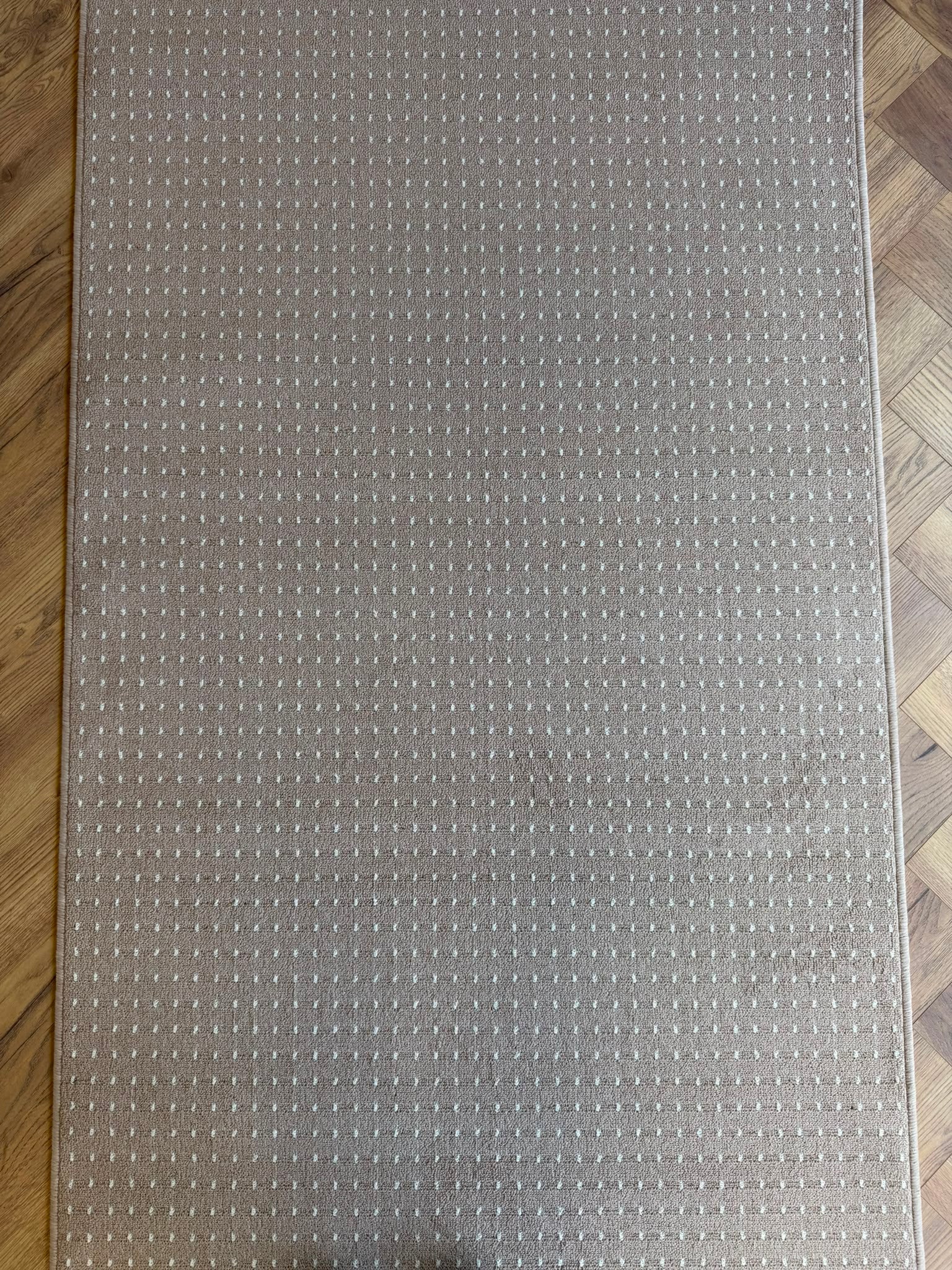 Callavi cream white dots flatweave 100 cm Wide