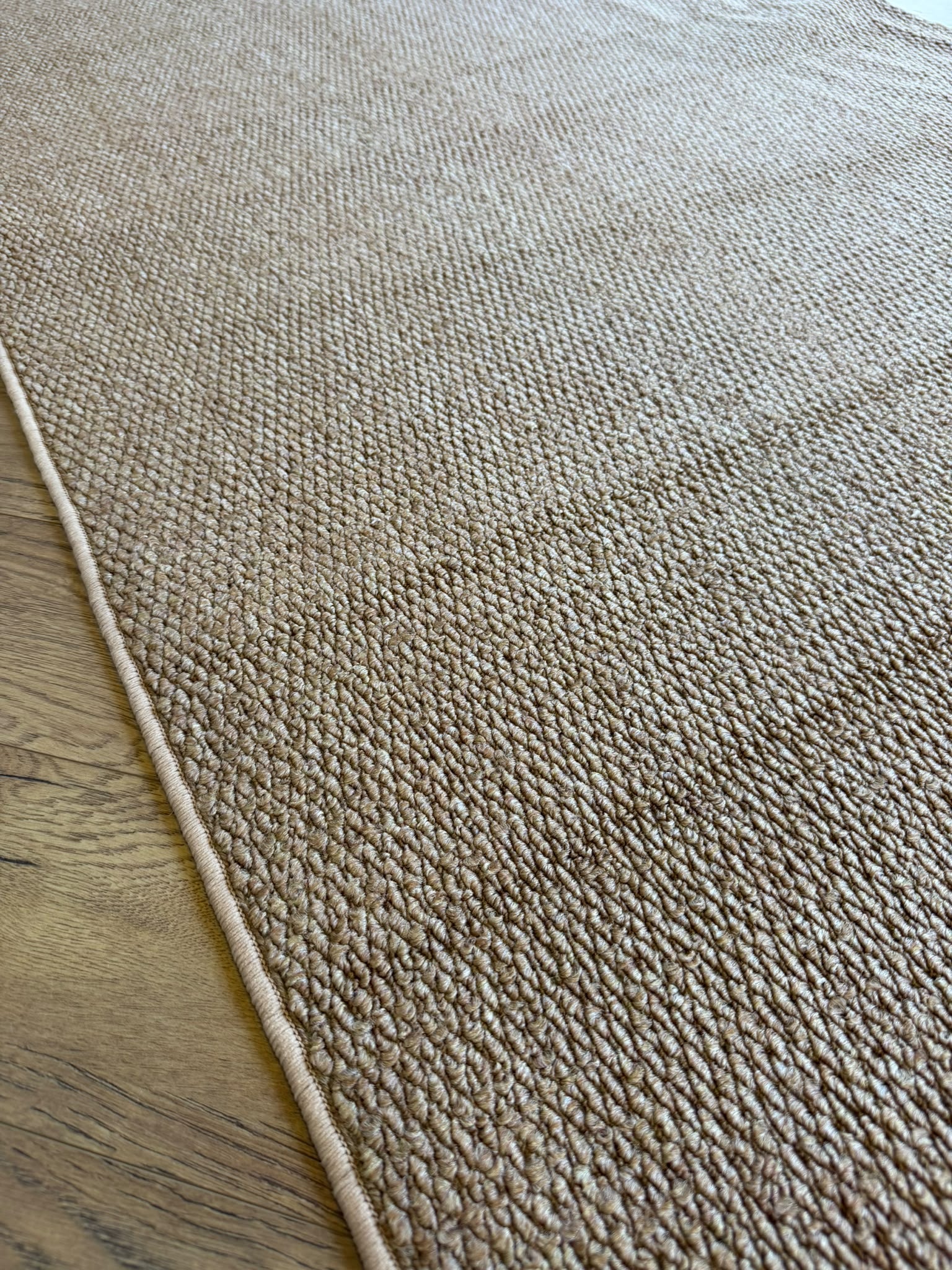 Vela Plain copper Hallway Runner 100cm wide