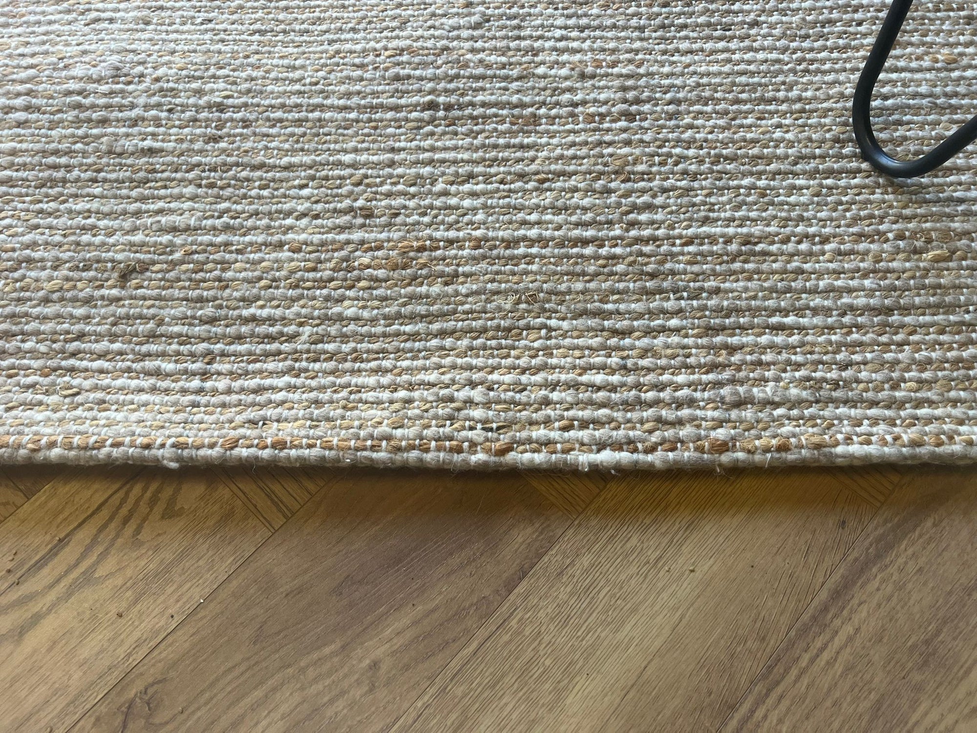 Nomad Wool Jute Textured Natural Rug – Natural Brown