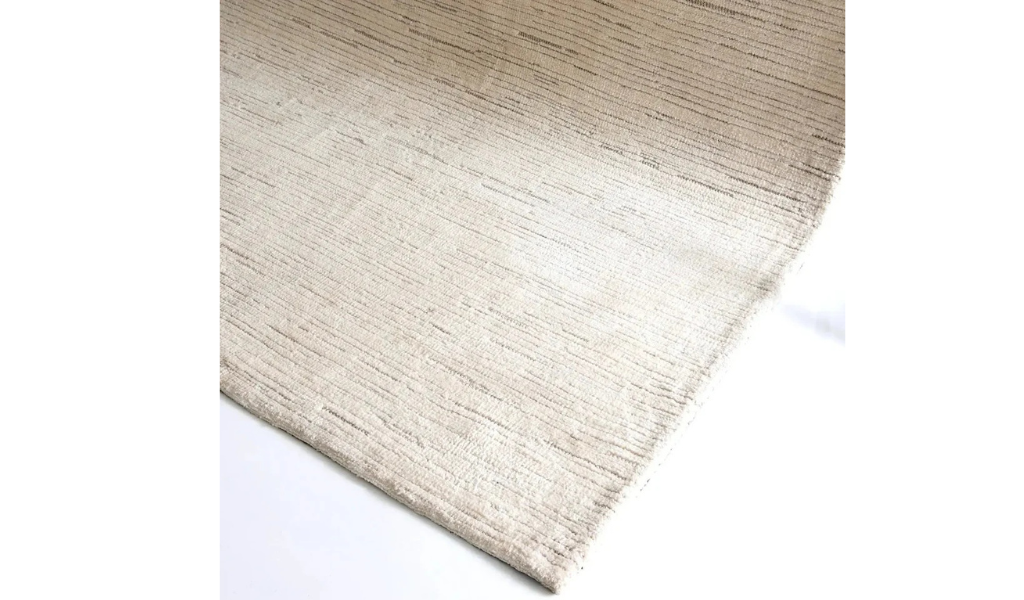Isla Ivory Linear Scandinavian Wool Rug