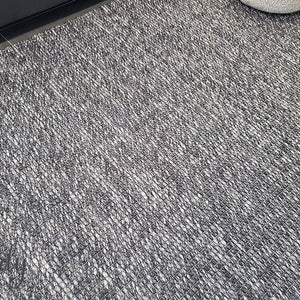 Essence Scandinavian Dark Grey Felted Wool Rug