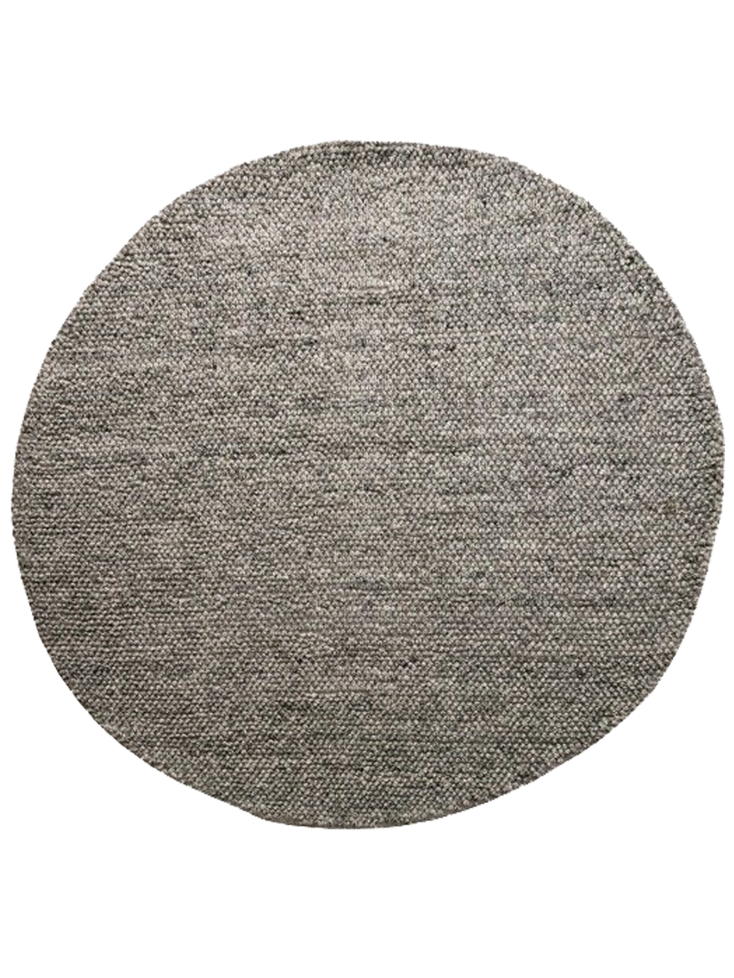 Avani Dark Grey Stone Loop Round Rug