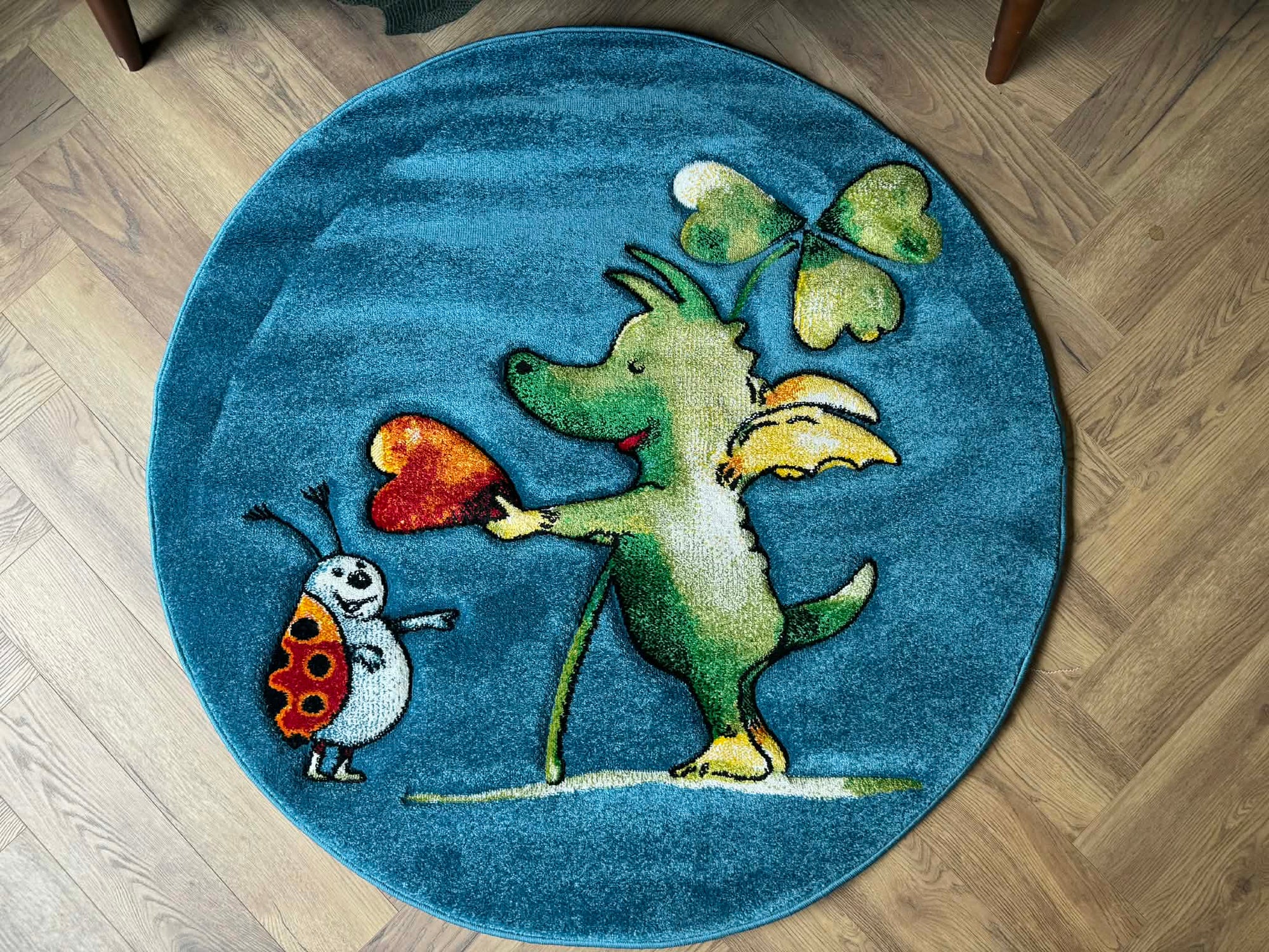 Dragon & Friends Kids Round Rug
