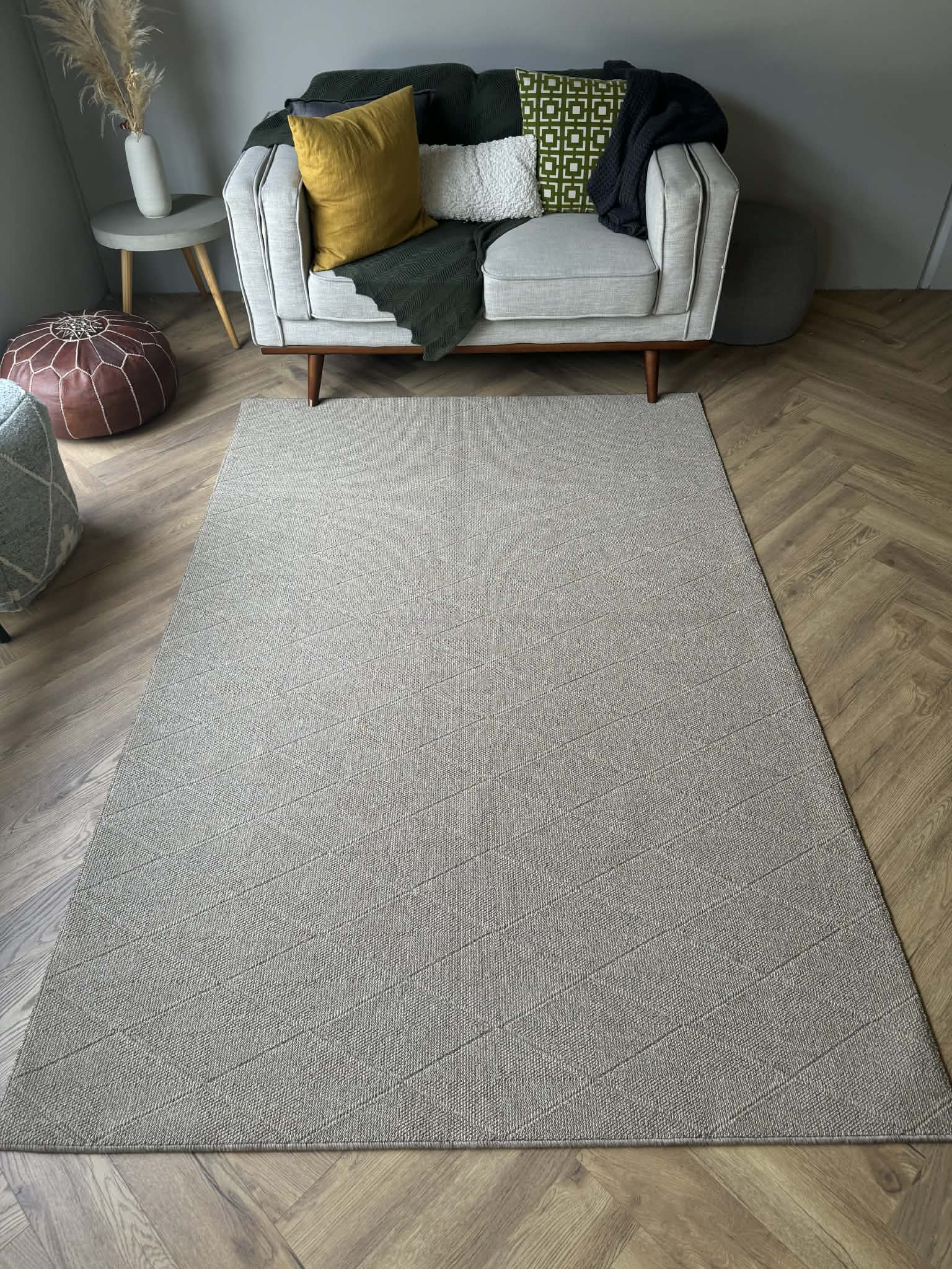 Urban Weave Lattice Beige Rug 160x230