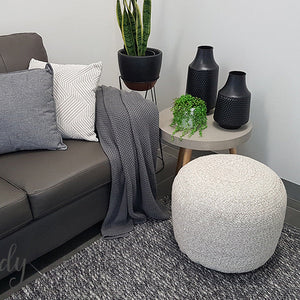 Essence Scandinavian Dark Grey Felted Wool Rug