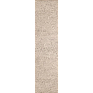 Darcy Diamond Light Grey Felted Wool Rug Hallway Runner Success