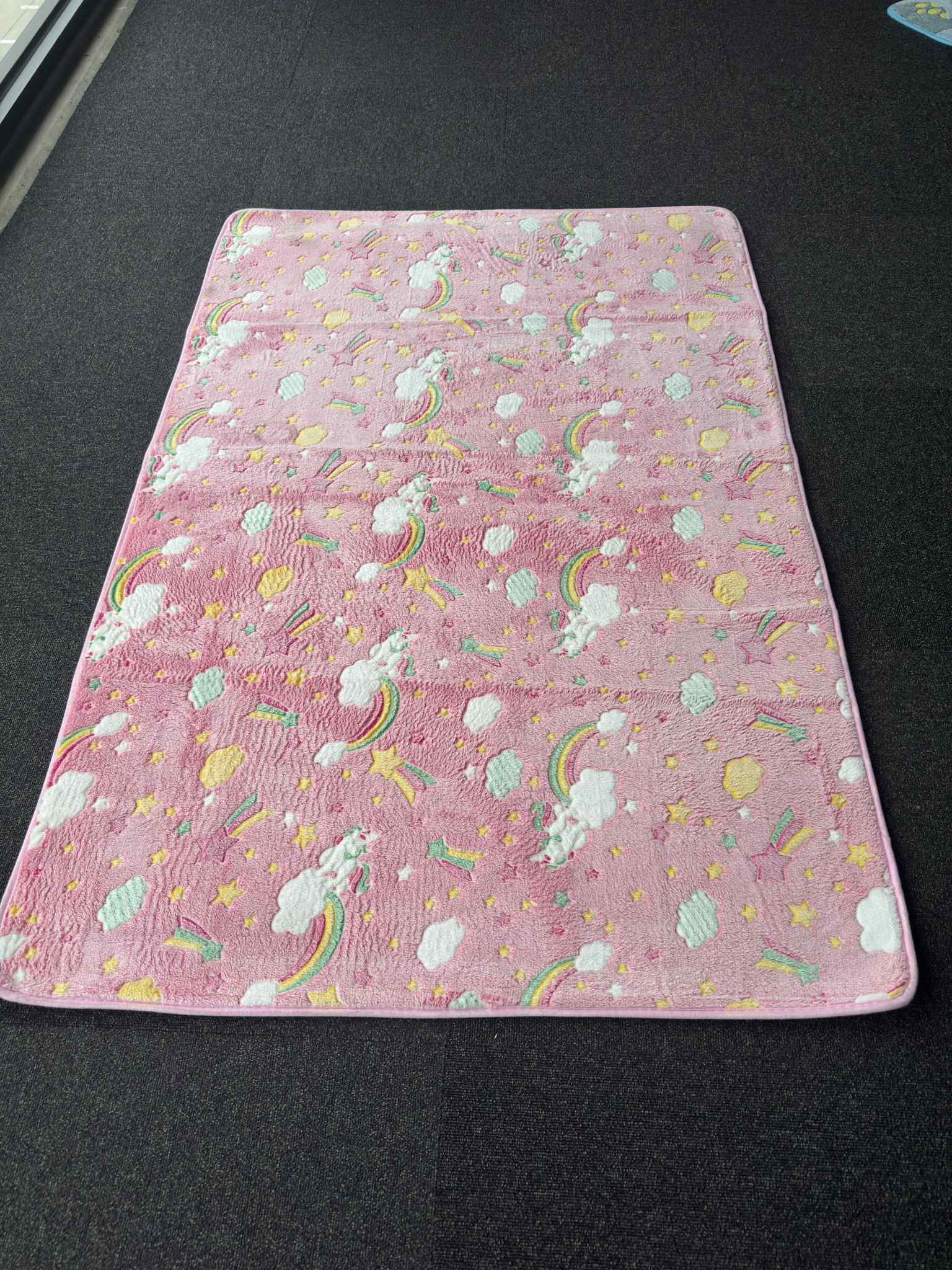 Magical Unicorn & Rainbow Kids Rug