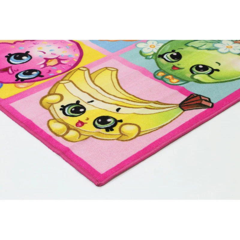 Shopkins collage pink Kids Rug
