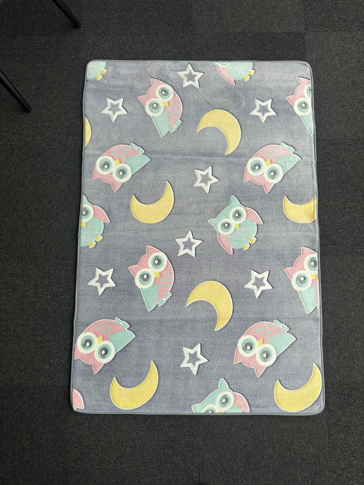 Glow in the Dark Owl Kids Rug