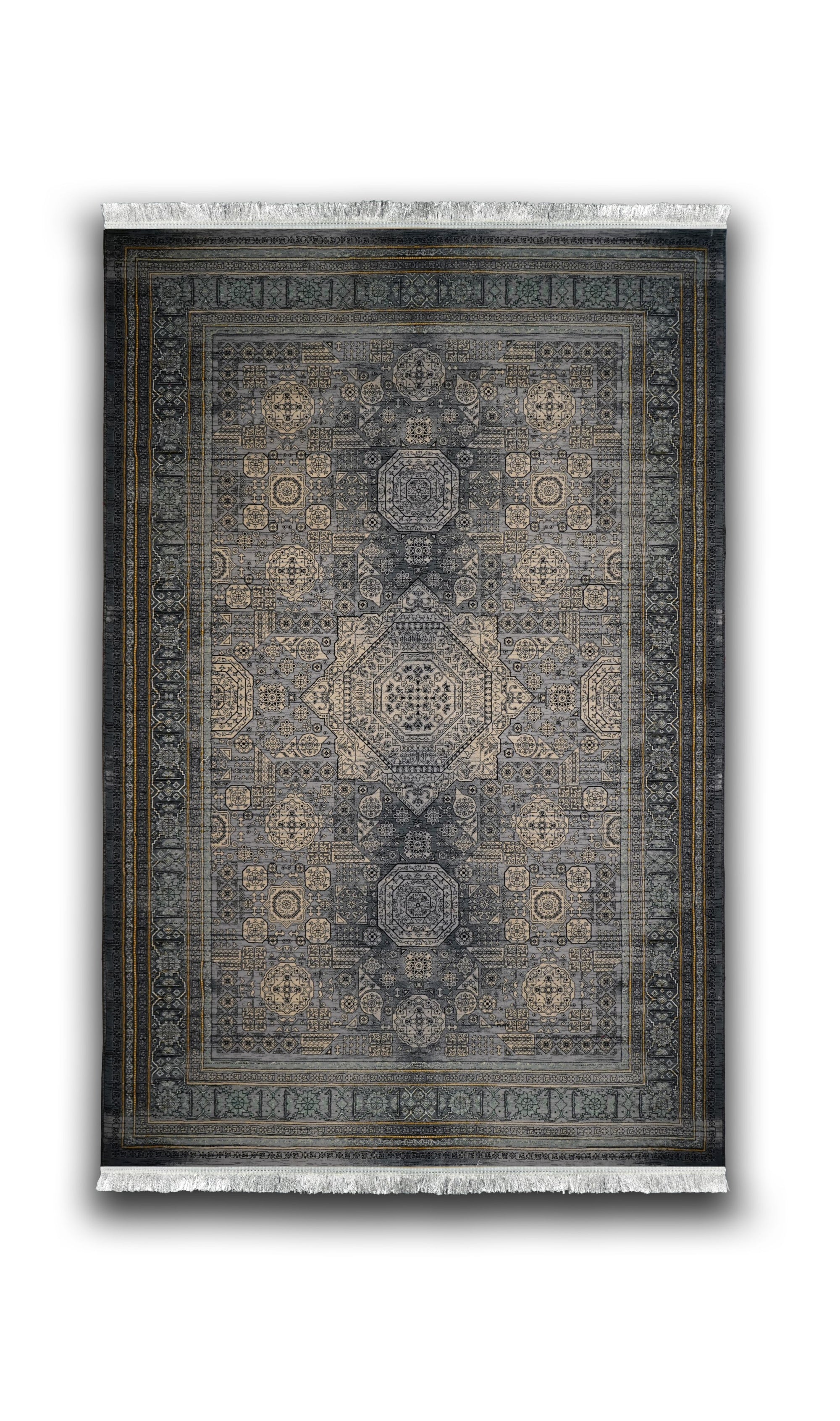 Hive 631 Traditional transitional grey rug