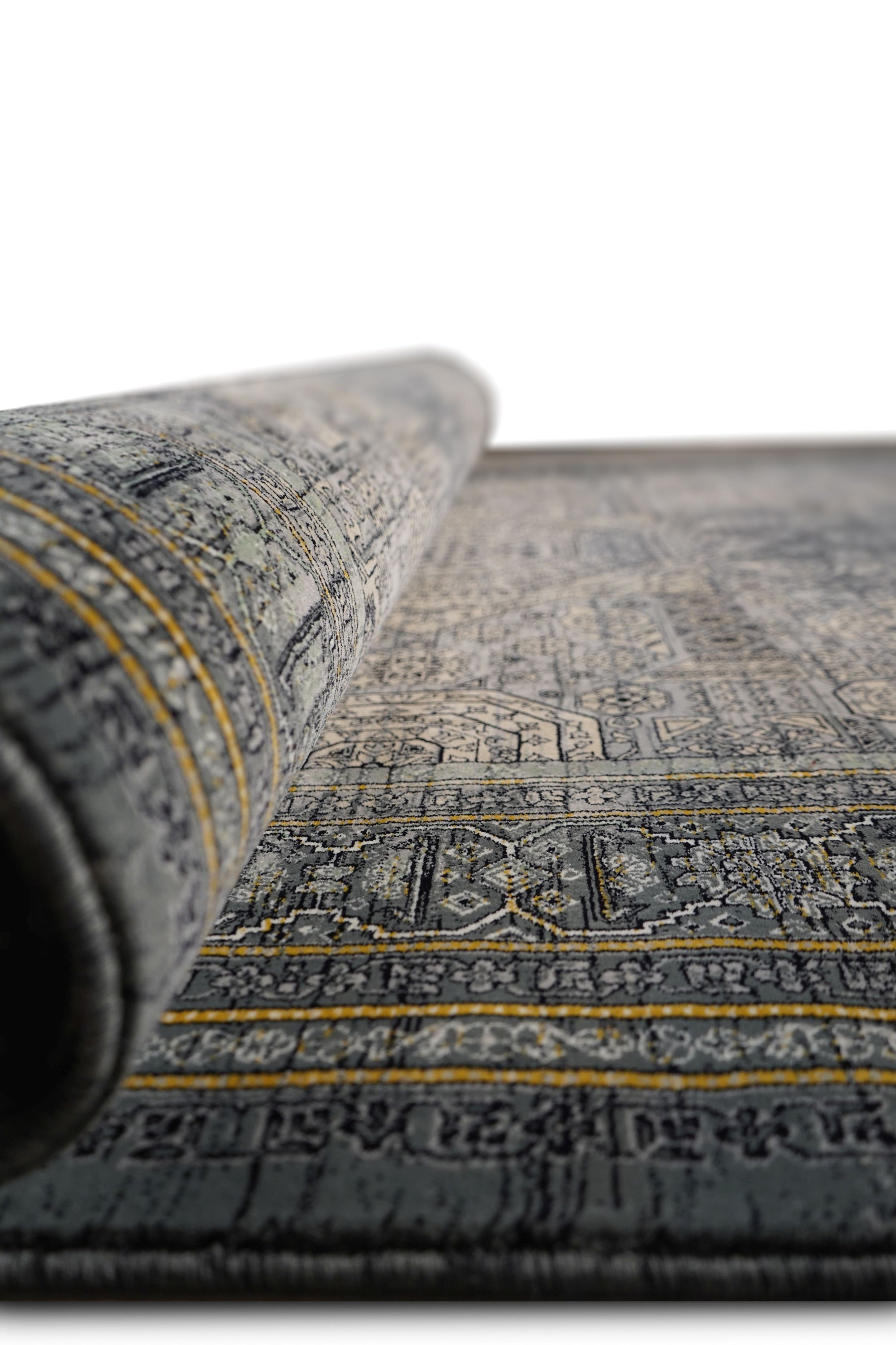 Hive 631 Traditional transitional grey rug