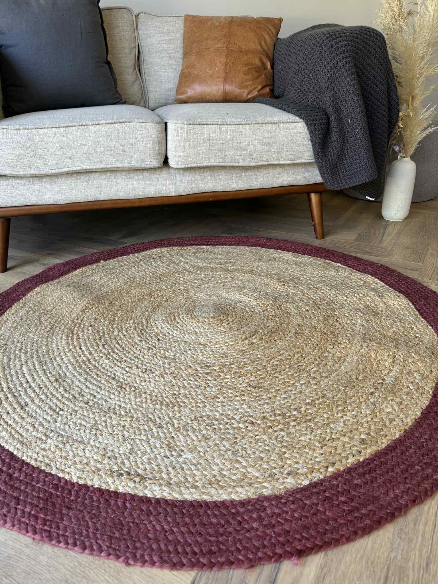 Jute Redcircle 130cm